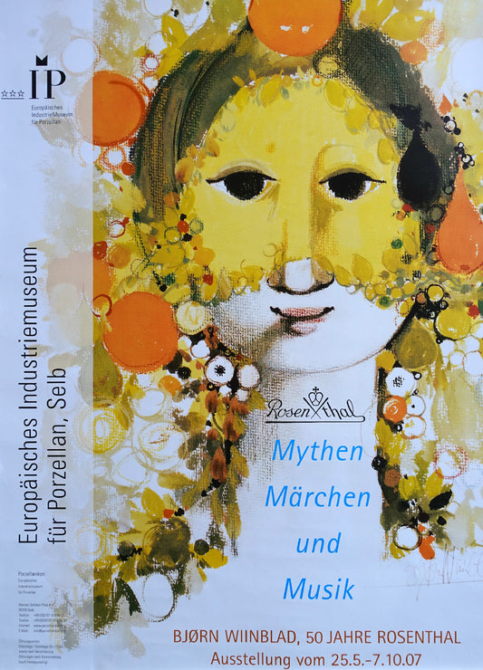 2007 Bjørn Wiinblad German Exhibition Poster