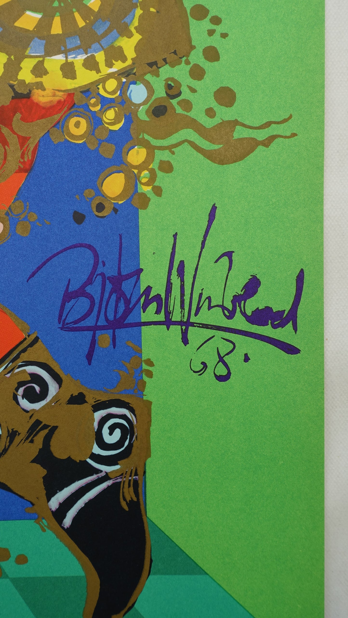 1968 Wiinblad Christmas Poster - Original Vintage Poster