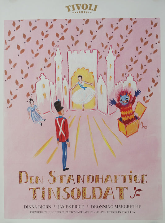 2013 The Steadfast Tin Soldier in Tivoli by Queen Margrethe II of Denmark - Original Vintage Poster