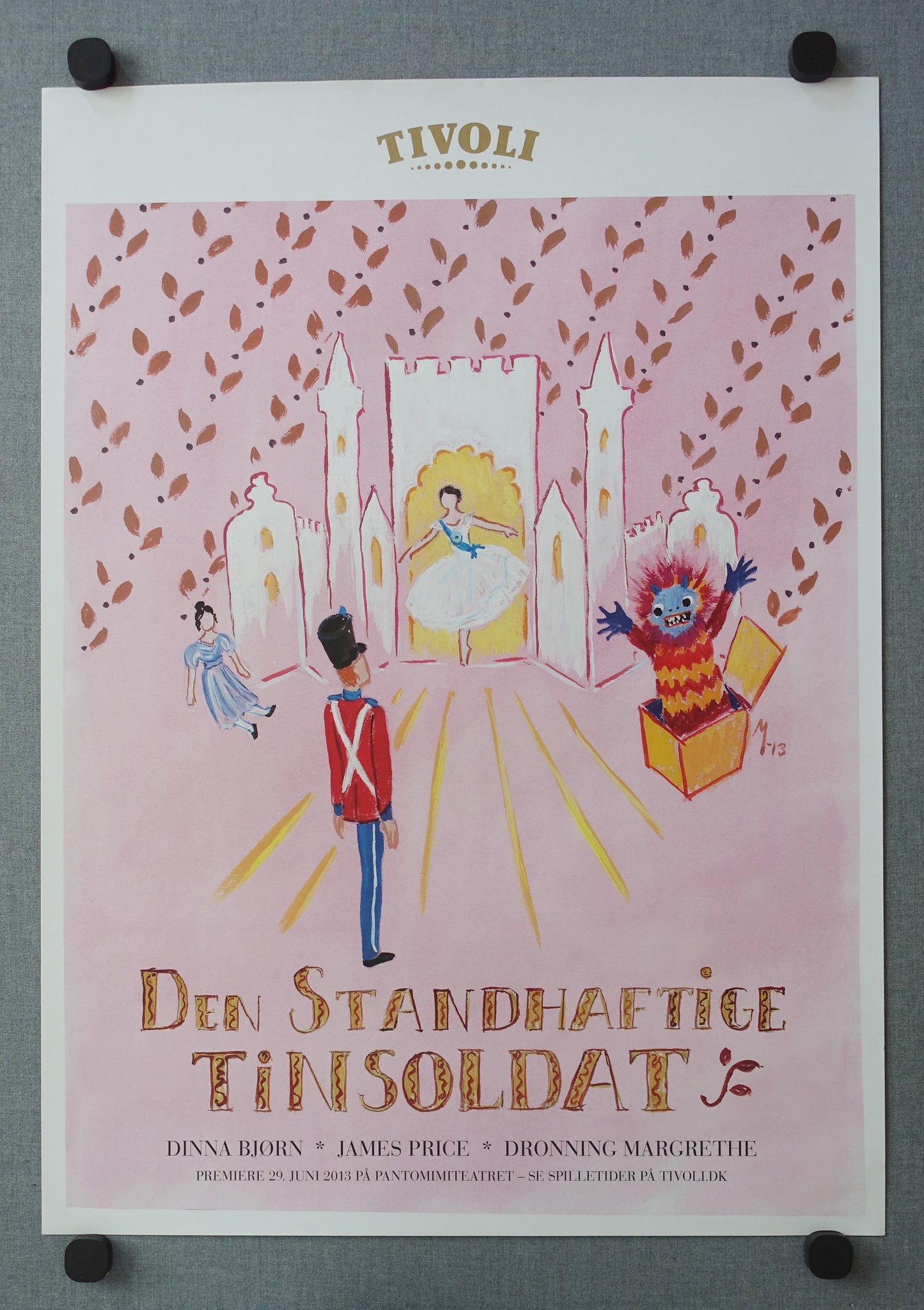 2013 The Steadfast Tin Soldier in Tivoli by Queen Margrethe II of Denmark - Original Vintage Poster