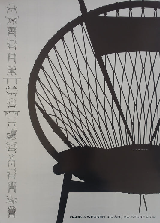 2014 Wegner Bo Bedre Danish Design - Original Vintage Poster