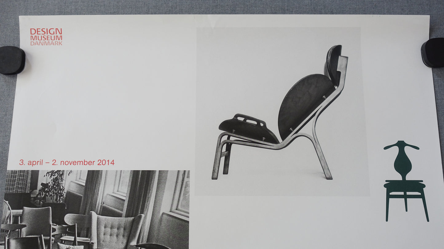 2014 Wegner Exhibition Poster Design Museum Denmark - Original Vintage Poster