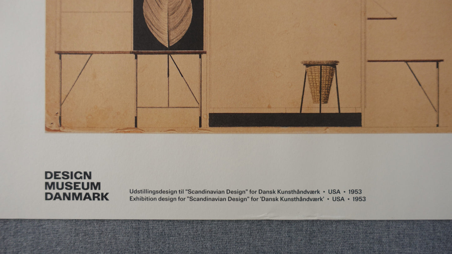 2014 Scandinavian Design Exhibition Poster - Original Vintage Poster