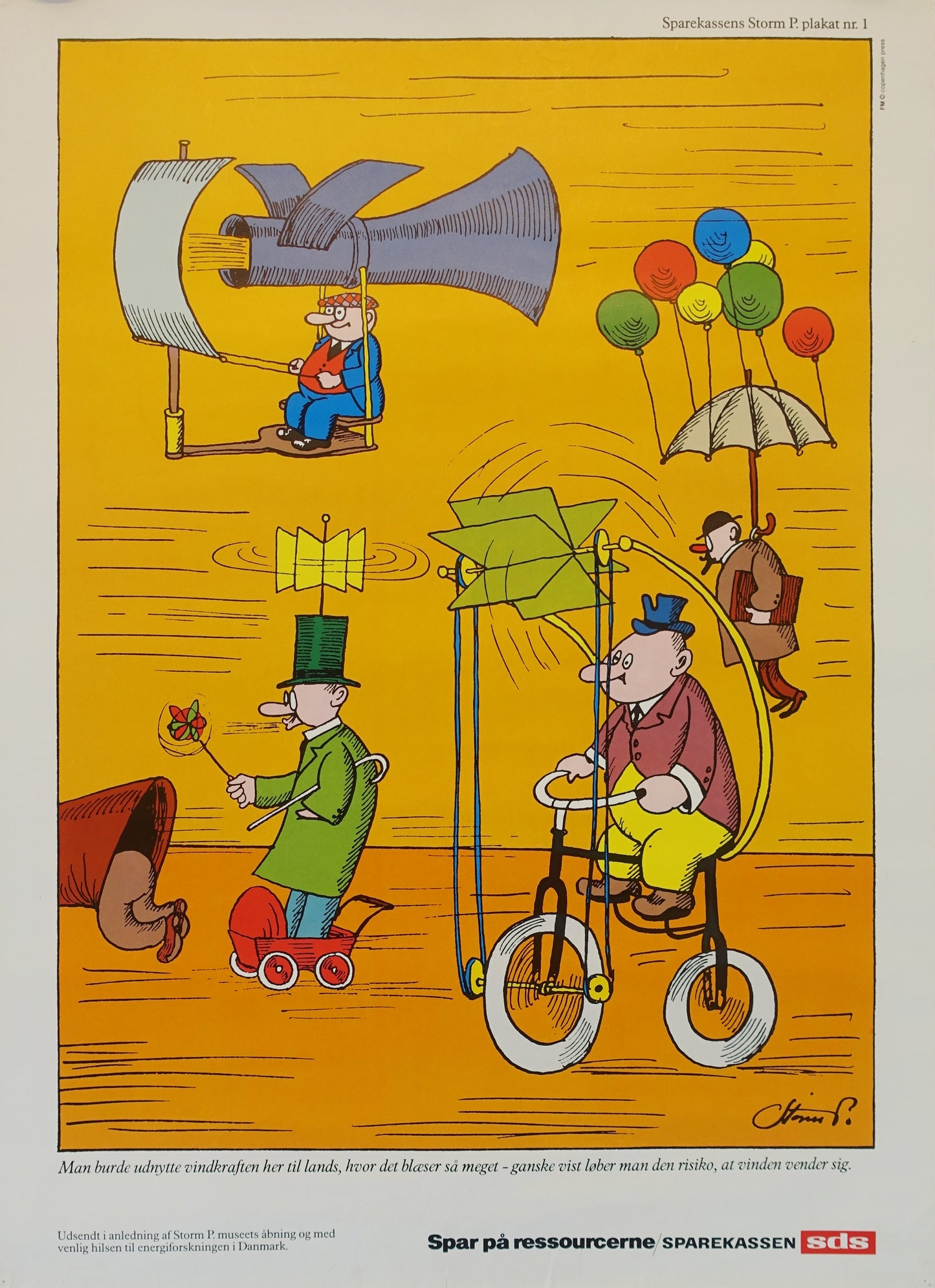 1977 Storm P. Museum Advertisement - Original Vintage Poster