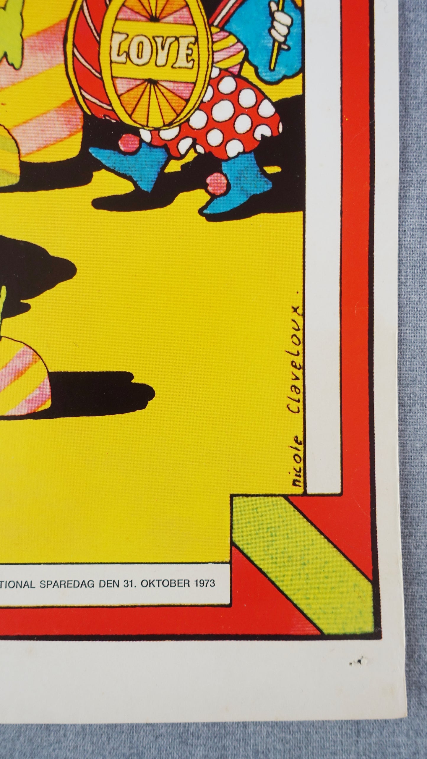 1973 Psychedelic Love Poster - Original Vintage Poster