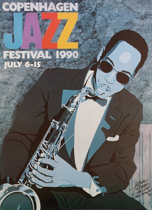 1990 Copenhagen Jazz Festival - Original Vintage Poster