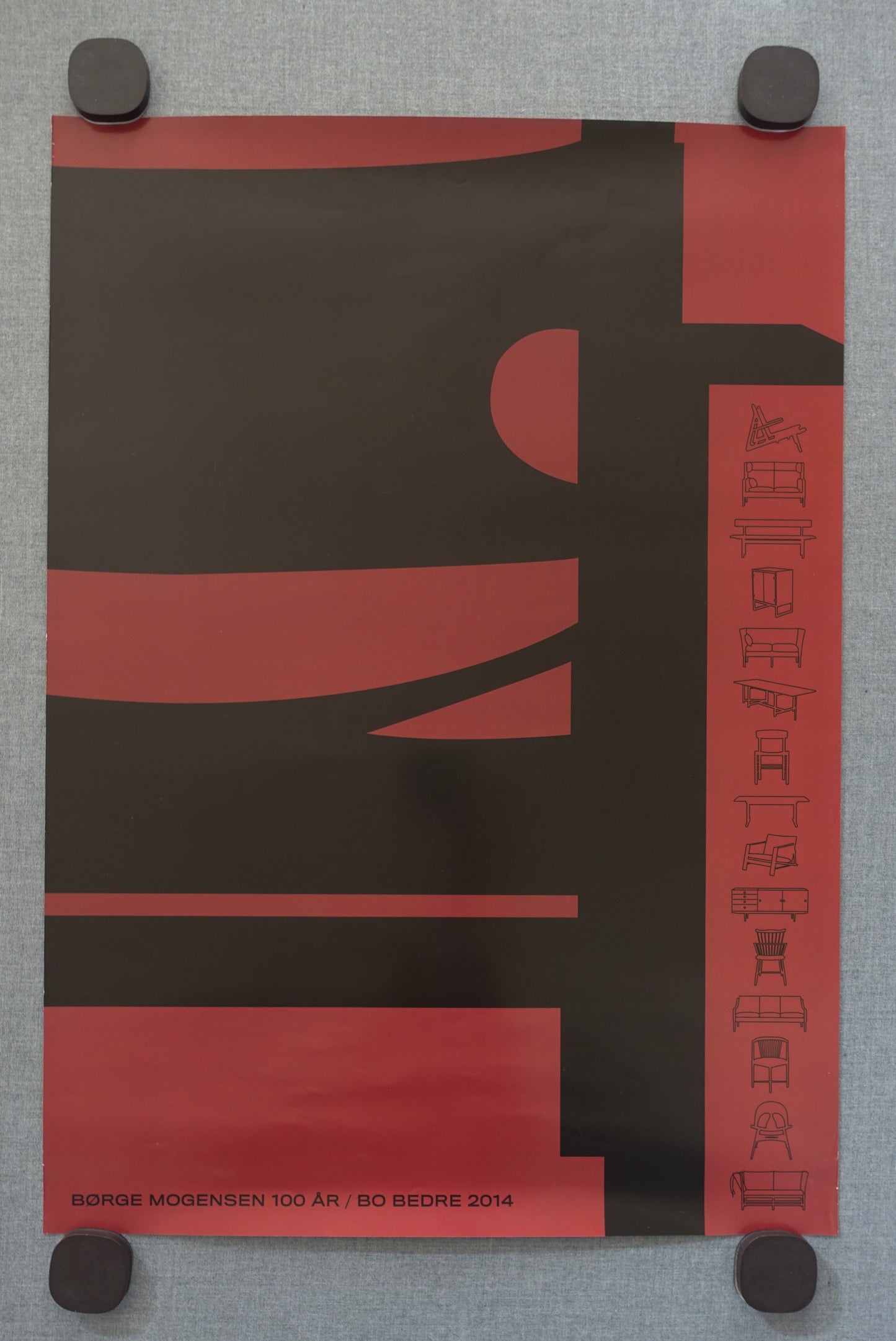 2014 Børge Mogensen Bo Bedre Danish Design - Original Vintage Poster