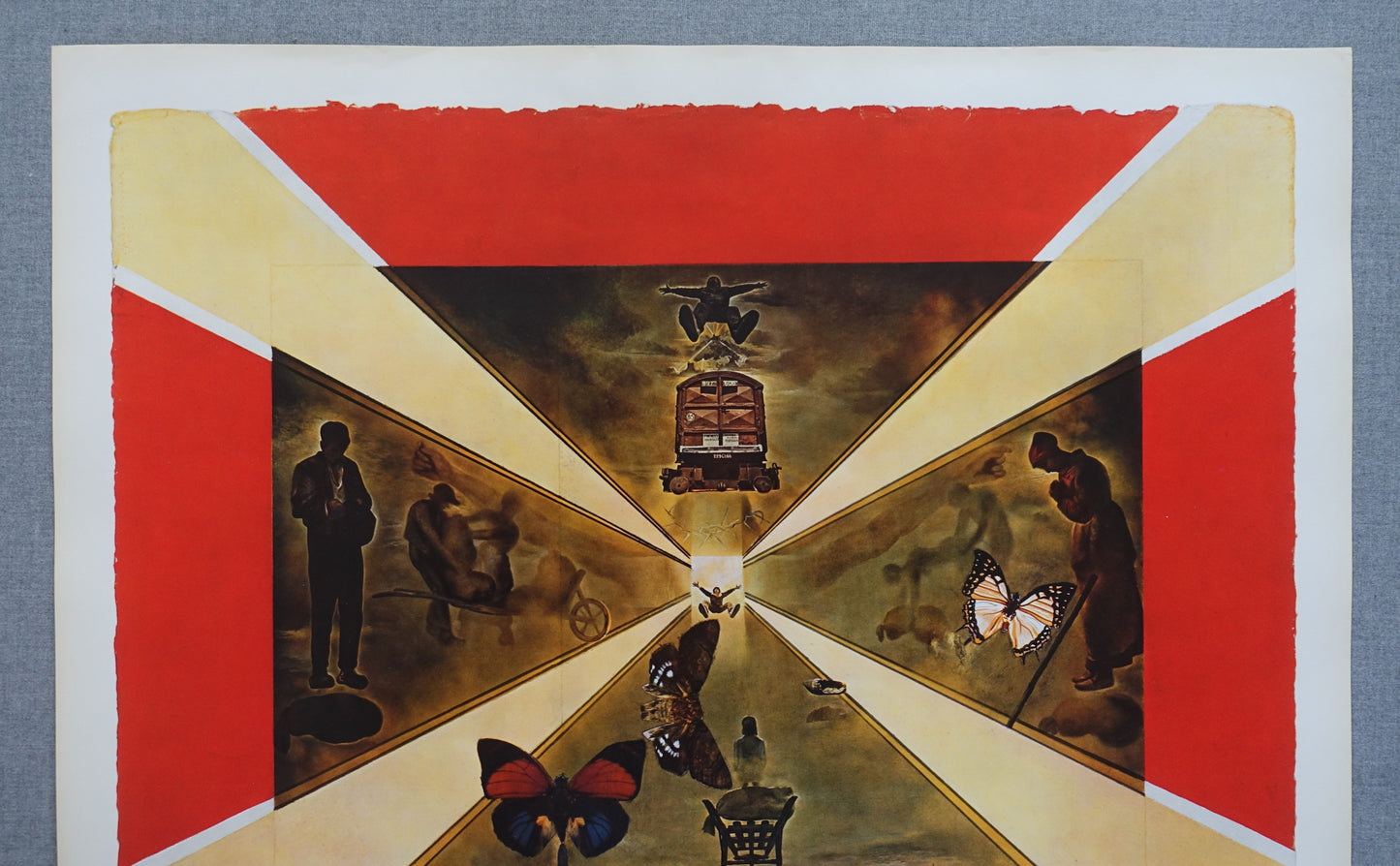 1970 Salvador Dalí - Advertisement for SNCF French National Railways (Rousillon) - Original Vintage Poster