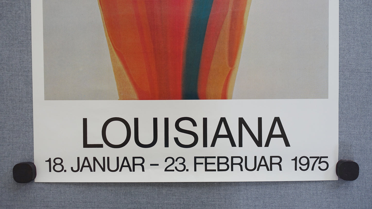 1975 Morris Louis on Louisiana Museum of Modern Art - Original Vintage Poster