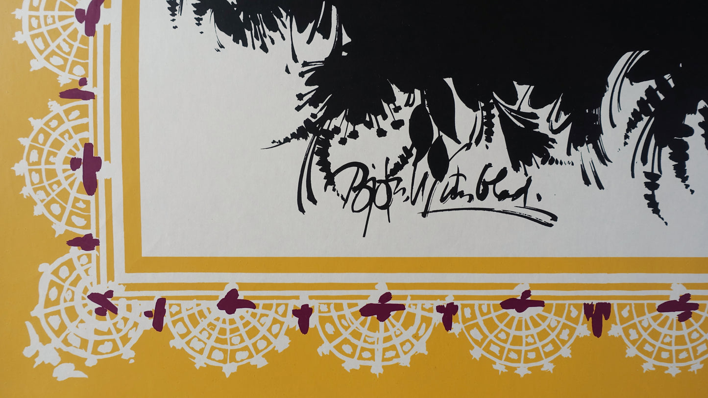 1963 Wiinblad's "Bunbury" at The Carriage Theater (yellow version) - Original Vintage Poster