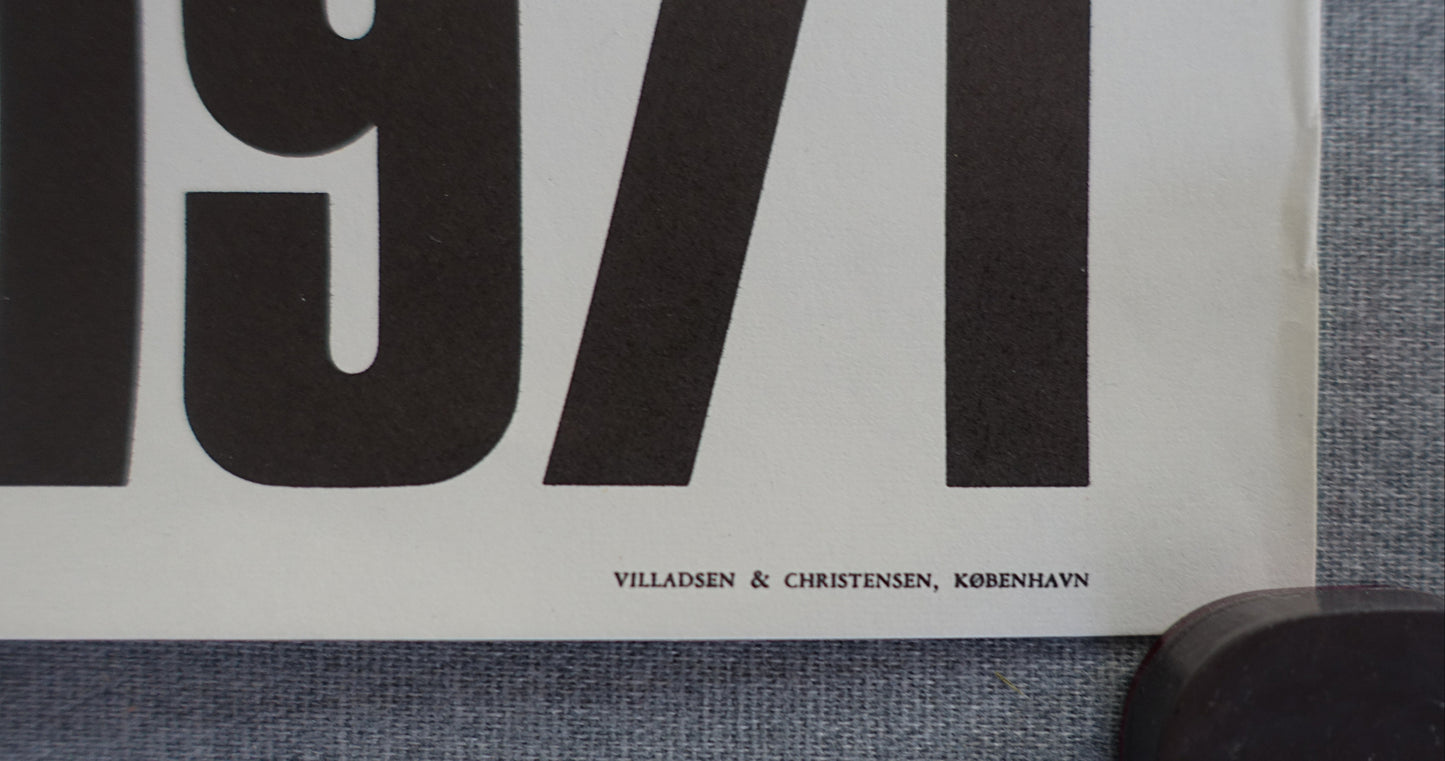 1971 Swedish Alternative Art on Louisiana Museum of Modern Art - Original Vintage Poster