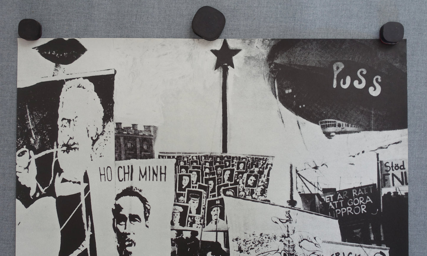 1971 Swedish Alternative Art on Louisiana Museum of Modern Art - Original Vintage Poster