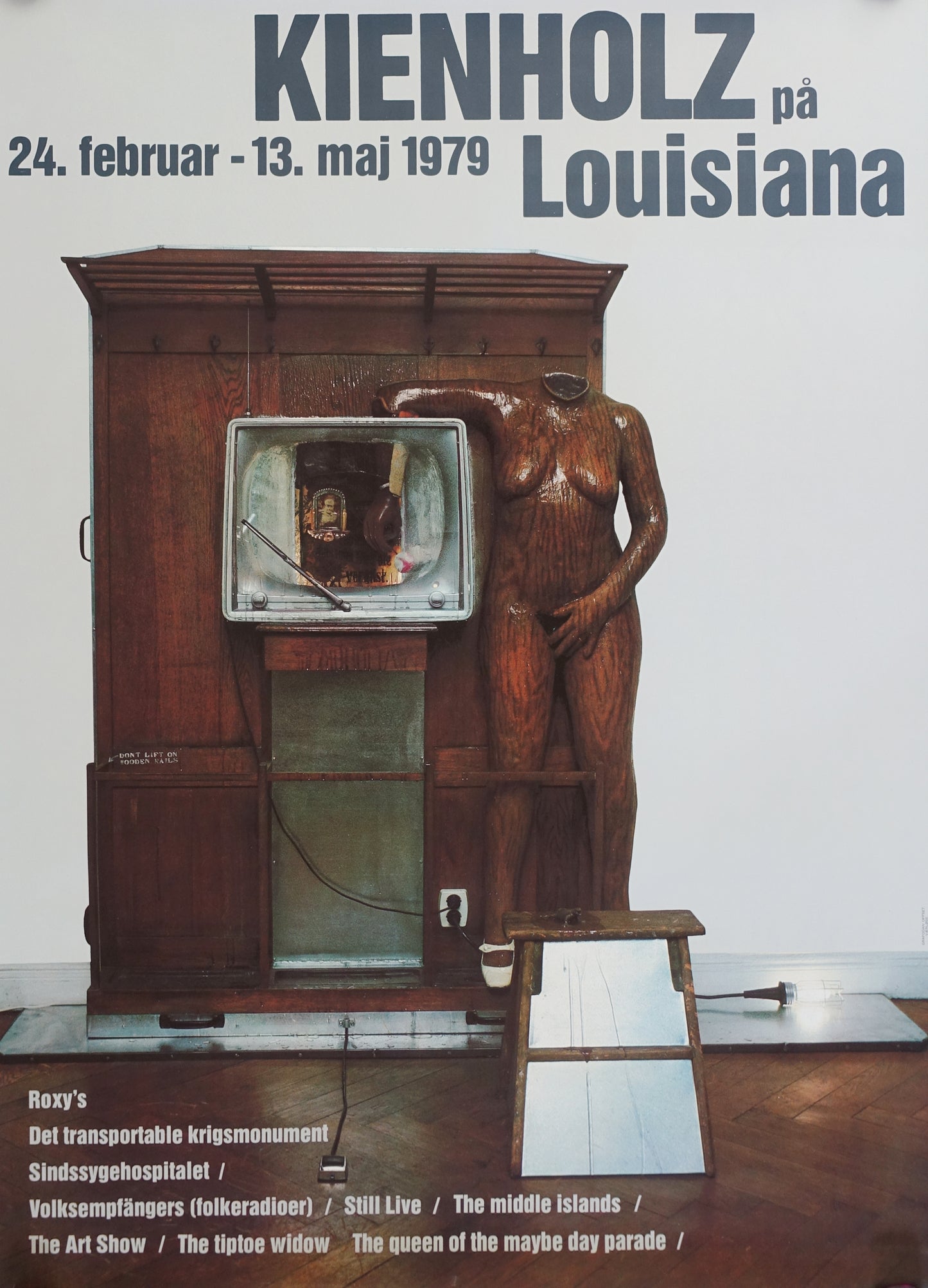 1979 Edward Kienholz Art Exhibition Louisiana Poster - Original Vintage Poster