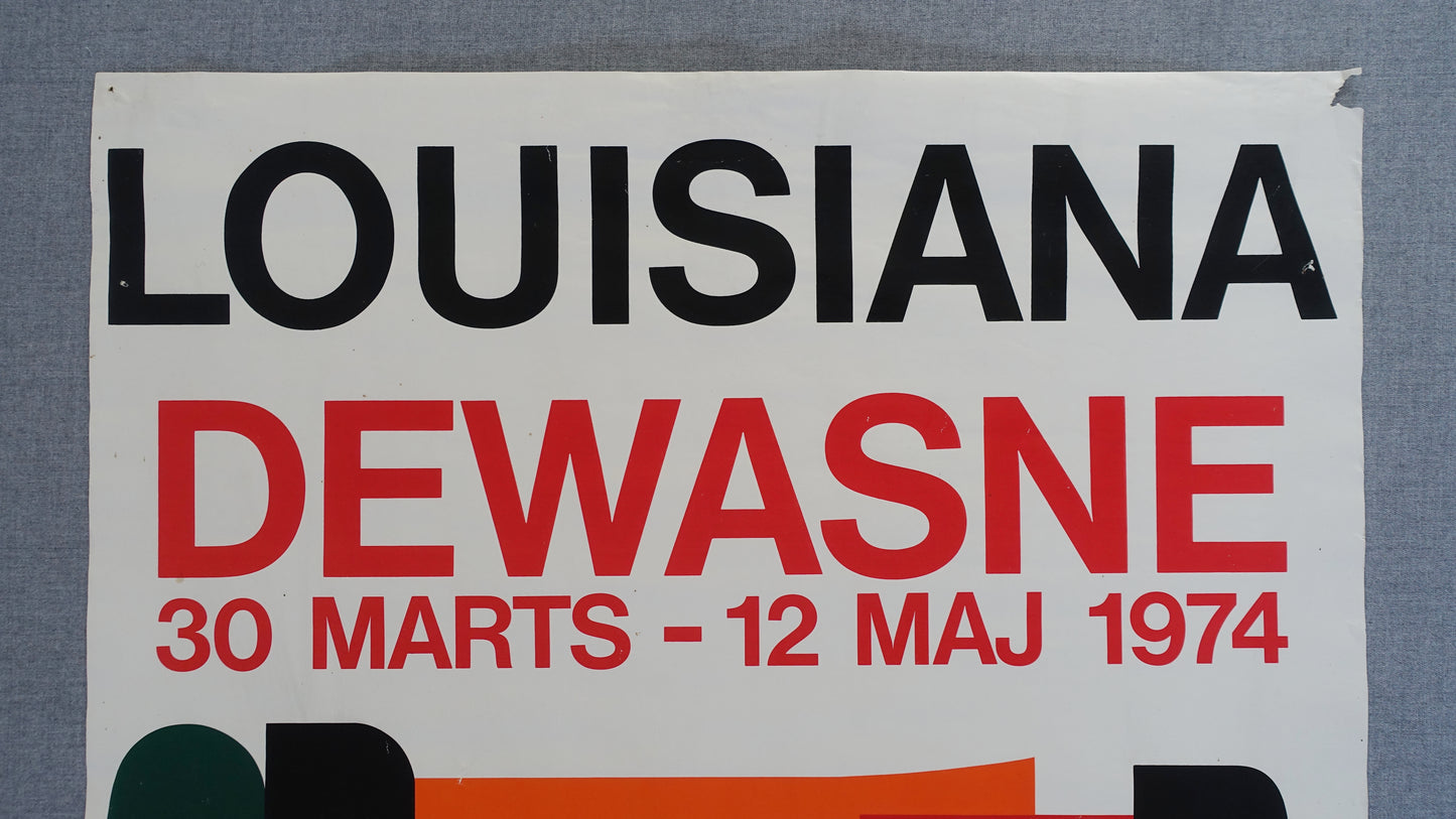 1974 Dewasne on Louisiana Museum of Modern Art - Original Vintage Poster