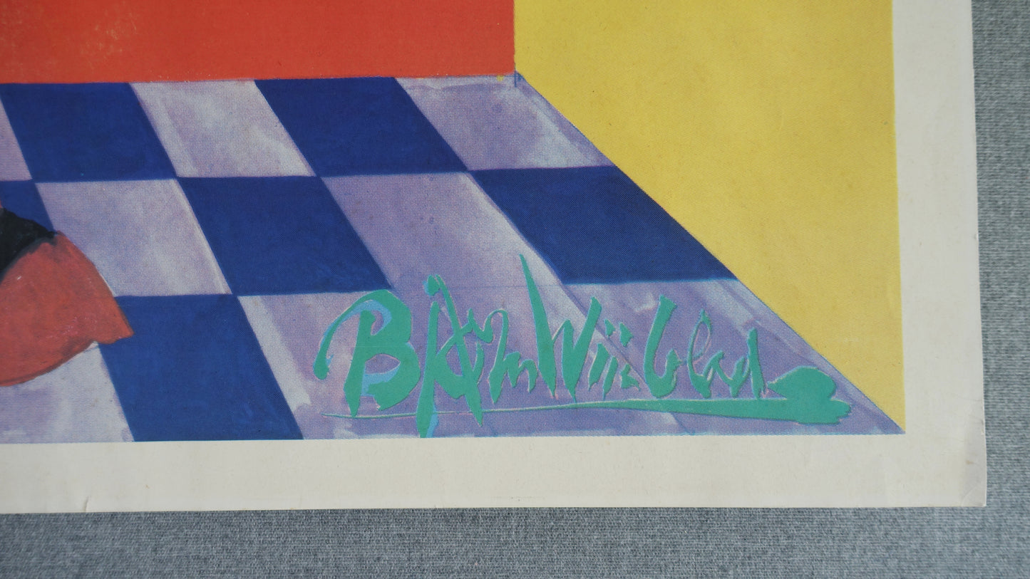 1970s Wiinblad Vase Artwork - Original Vintage Poster