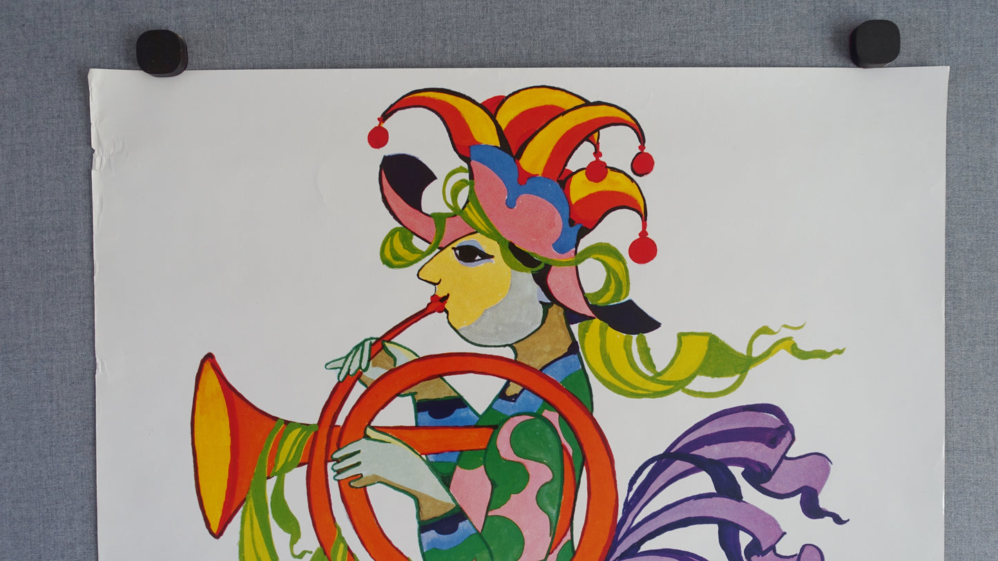 1980s Wiinblad Jester - Original Vintage Poster