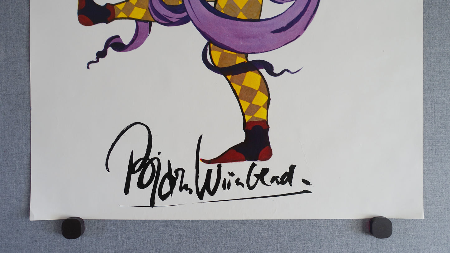 1980s Wiinblad Jester - Original Vintage Poster