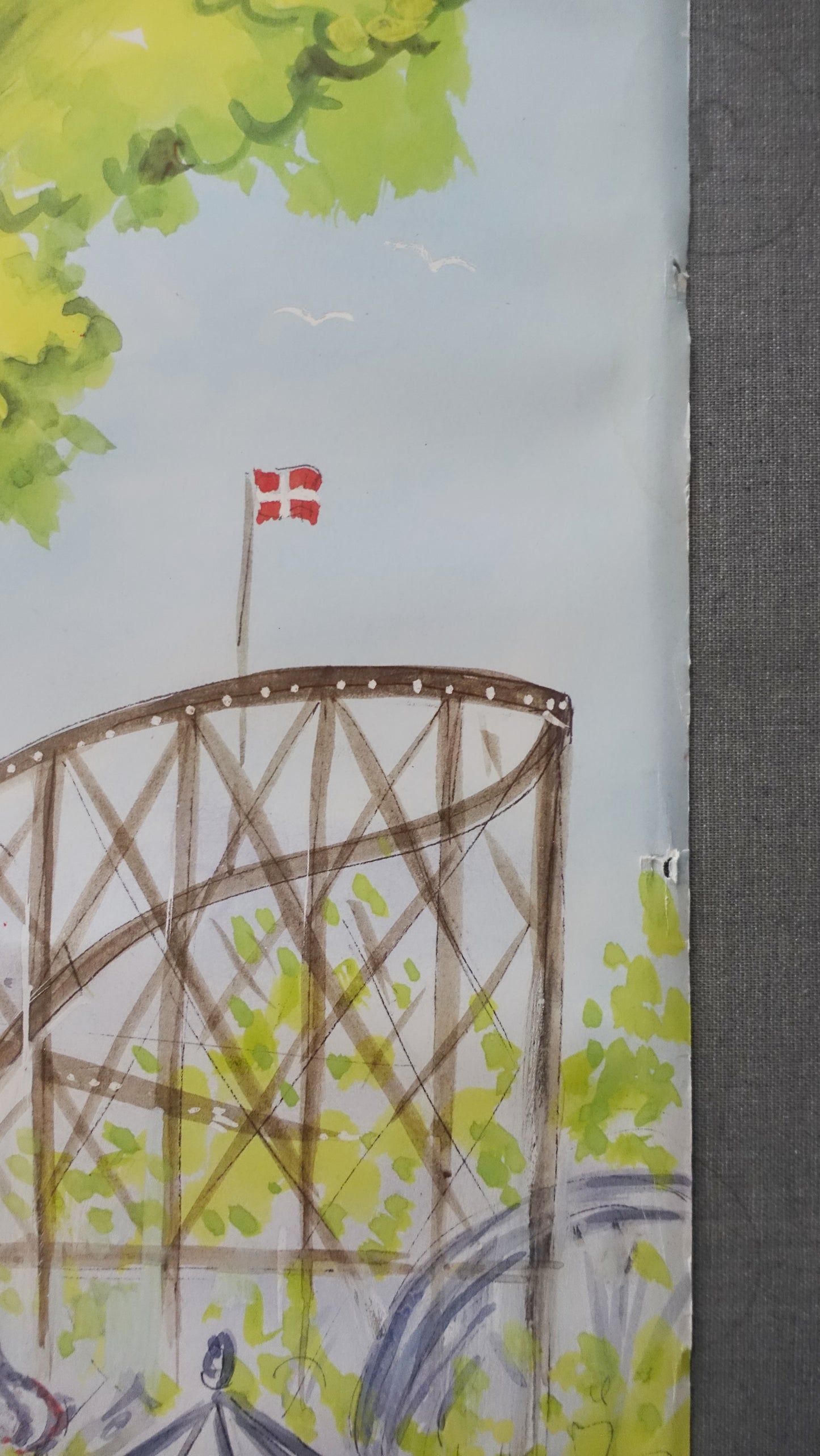 1996 Bakken Amusement Park - Original Vintage Poster