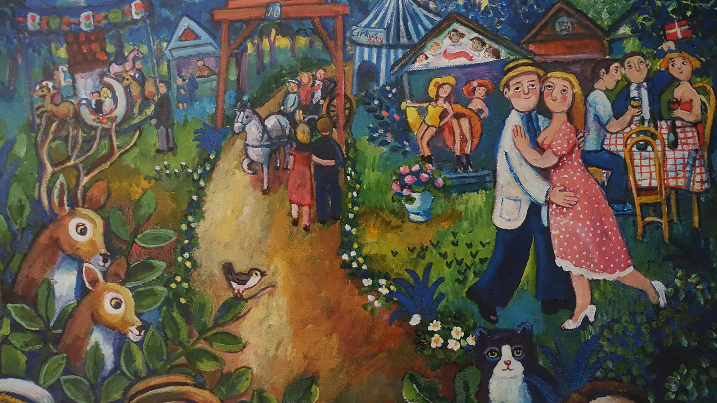 2002 Bakken Amusement Park - Original Vintage Poster