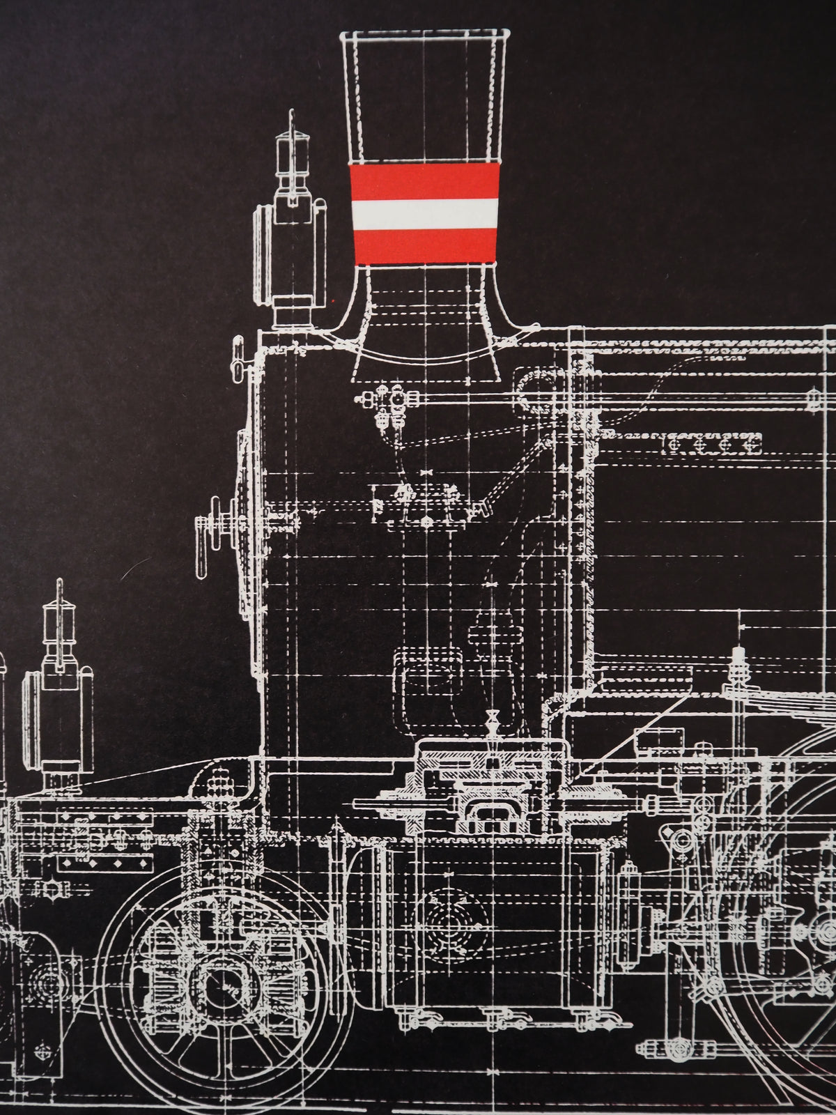 1980s Danish Railway Museum - Original Vintage Poster