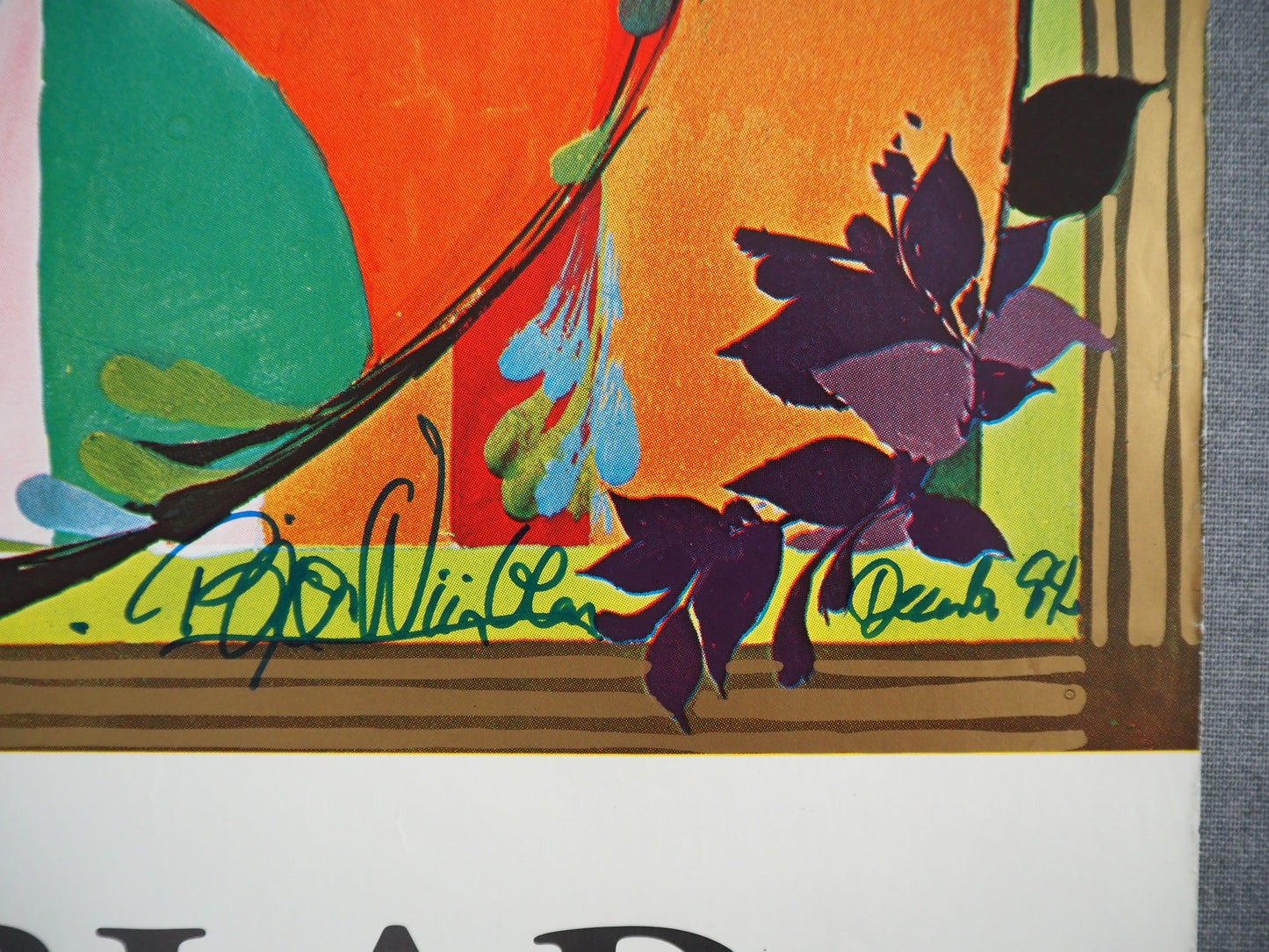 1994 Wiinblad Exhibition Genève Poster - Original Vintage Poster