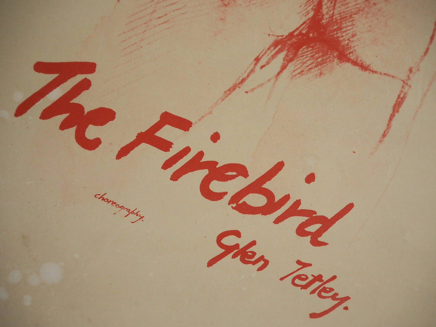 1981 Royal Danish Ballet The Firebird - Original Vintage Poster