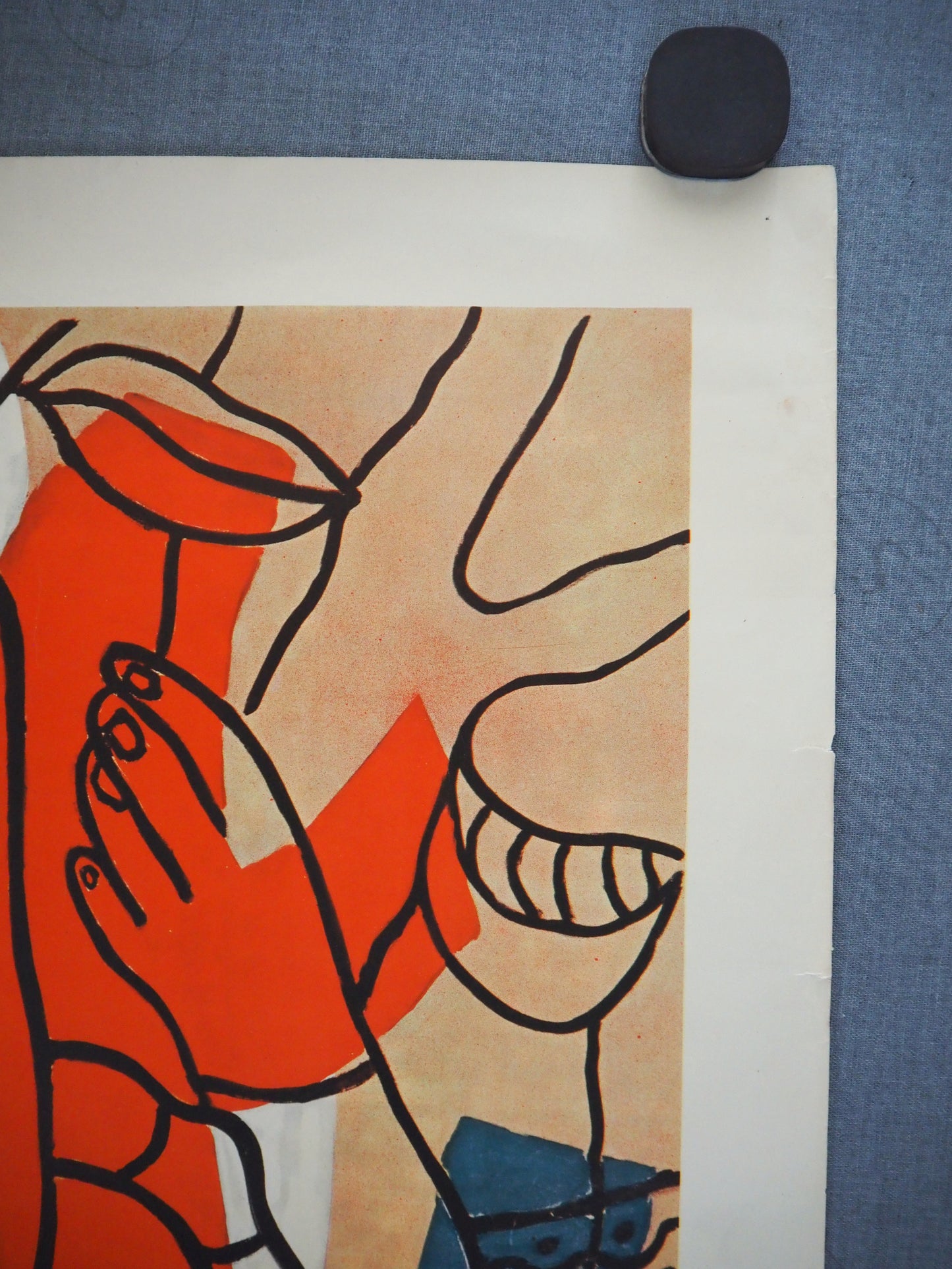 1959 Leger Exhibition Poster Charlottenborg - Original Vintage Poster