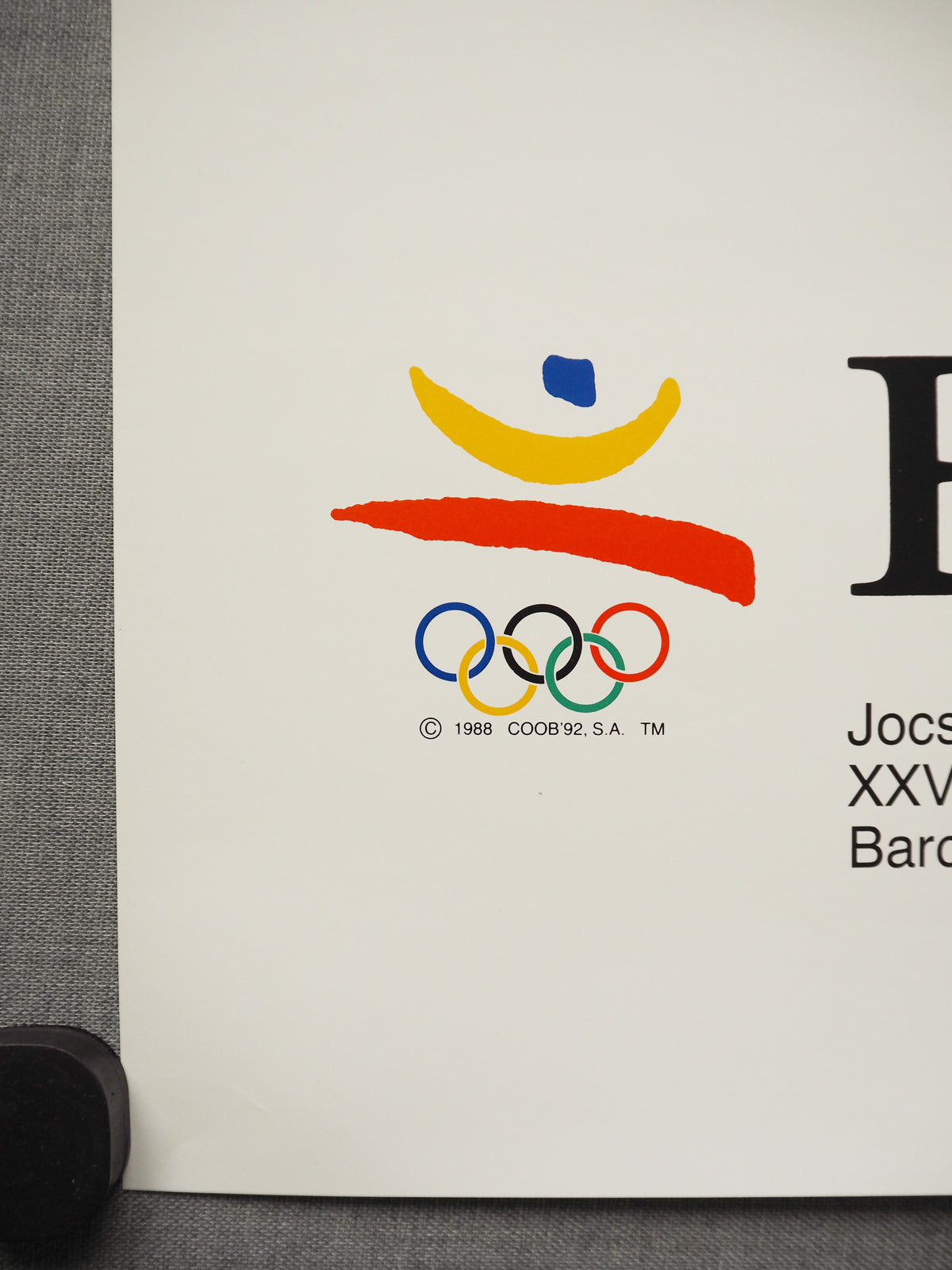 1992 Summer Olympic Games Barcelona (Official Poster) by Onésim Colavidas - Original Vintage Poster
