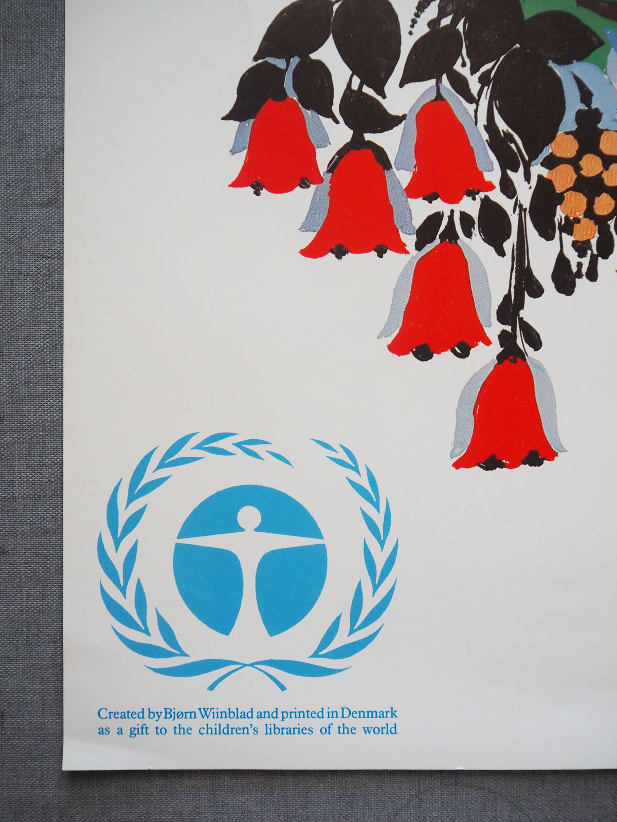 1986 Wiinblad For Every Child a Tree - Original Vintage Poster