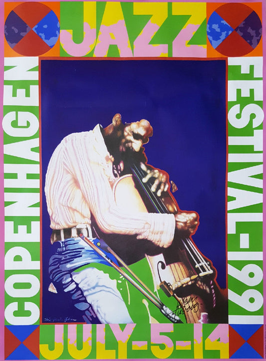 1991 Copenhagen Jazz Festival (signed) - Original Vintage Poster