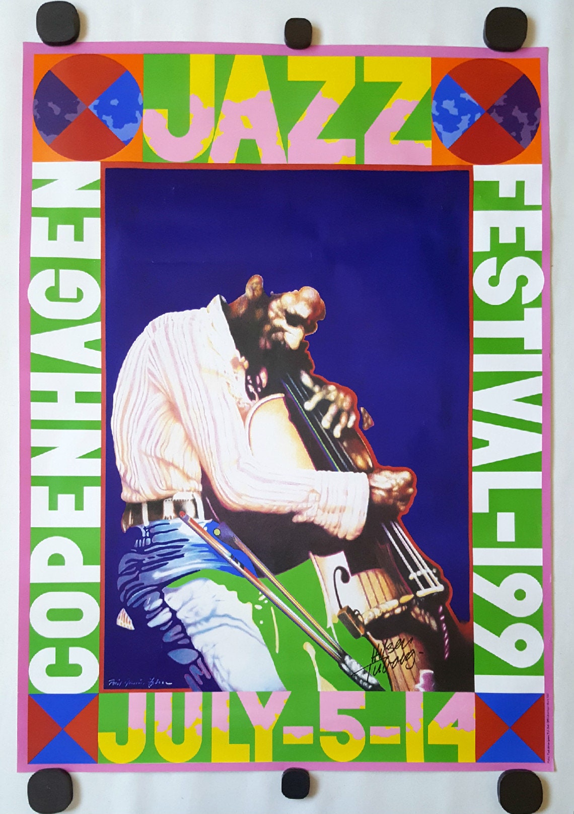 1991 Copenhagen Jazz Festival (signed) - Original Vintage Poster