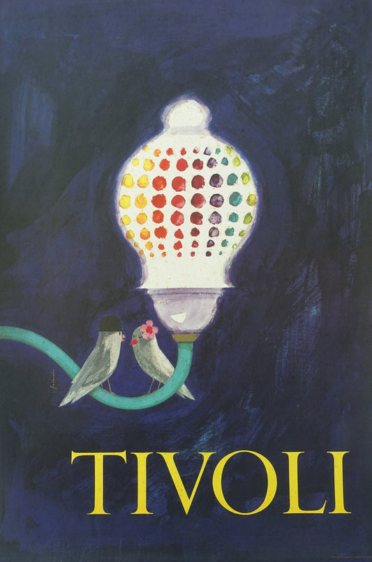 1970s Tivoli Gardens by Ib Antoni (small version) - Original Vintage Poster