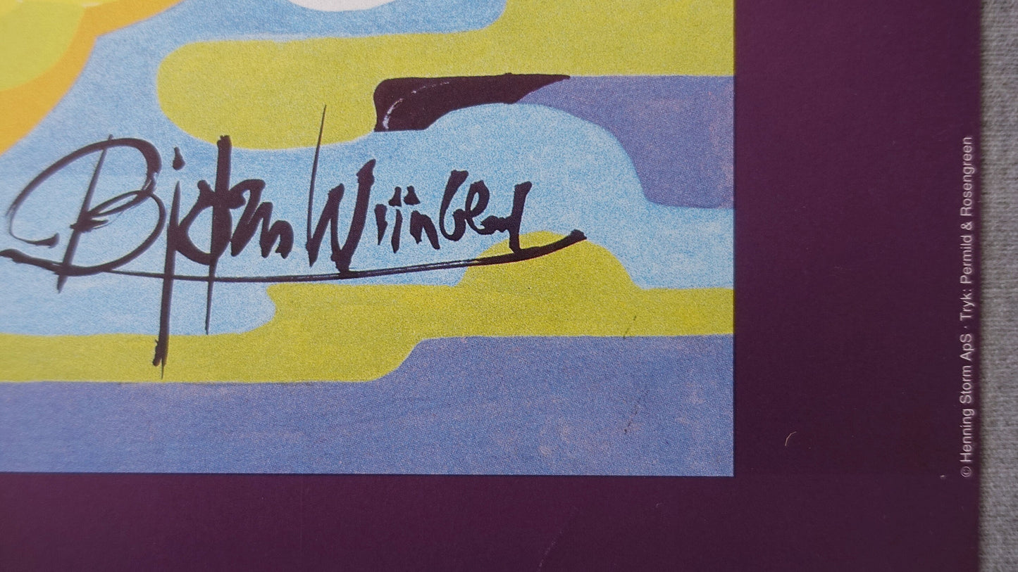 1991 Wiinblad Exhibition Art & Frame (signed) - Original Vintage Poster