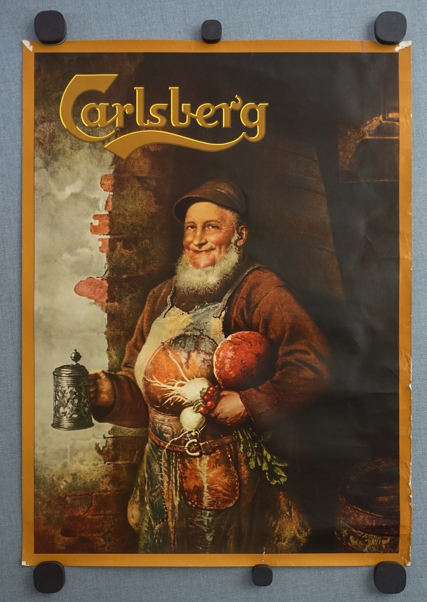 1950s Carlsberg Brewer Advertisement - Original Vintage Poster