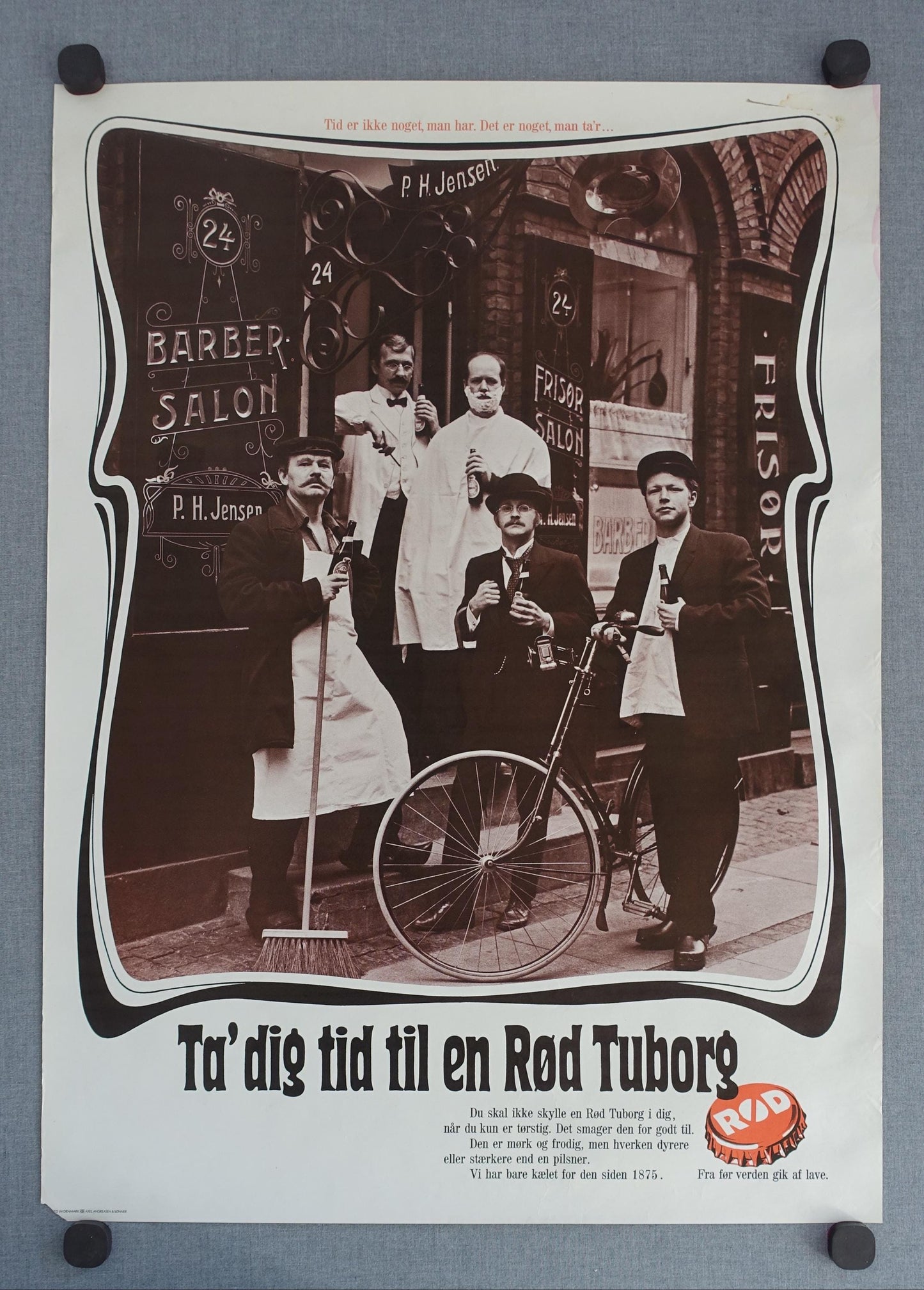 1973 Tuborg Advertisement - Rød Tuborg II - Original Vintage Poster