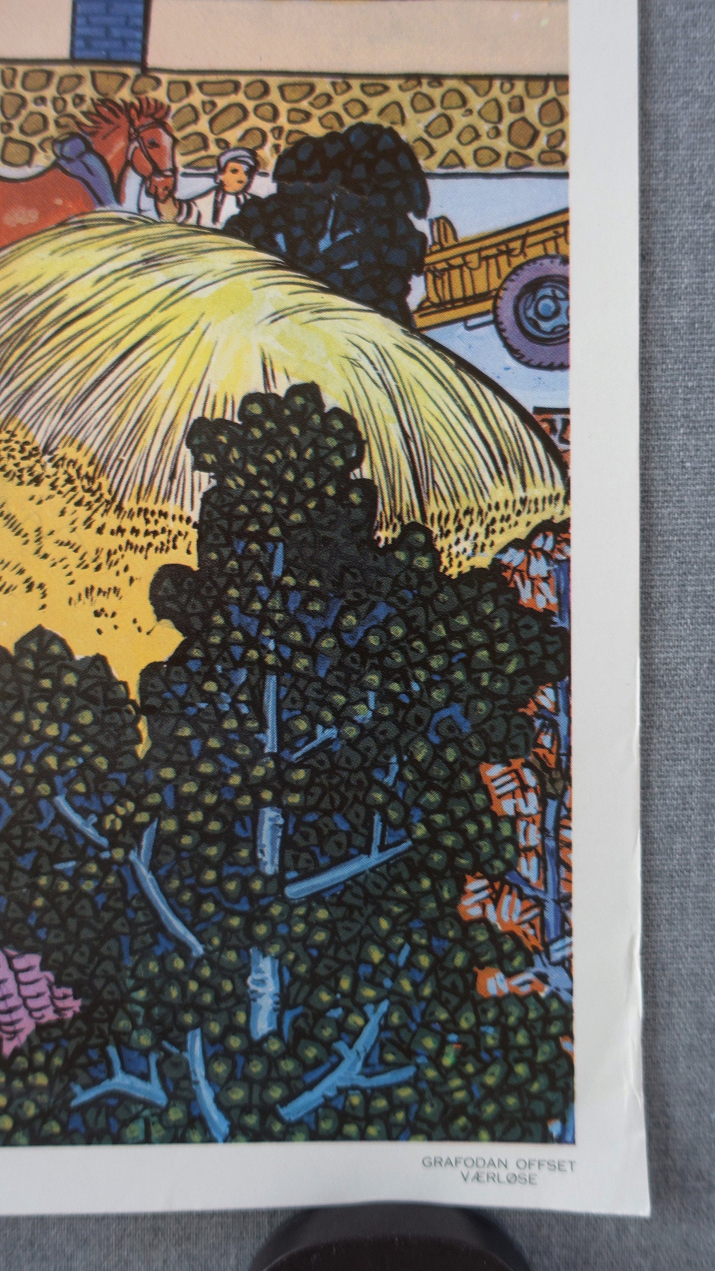 1977 China Peasant Paintings Exhibition on Louisiana - Original Vintage Poster