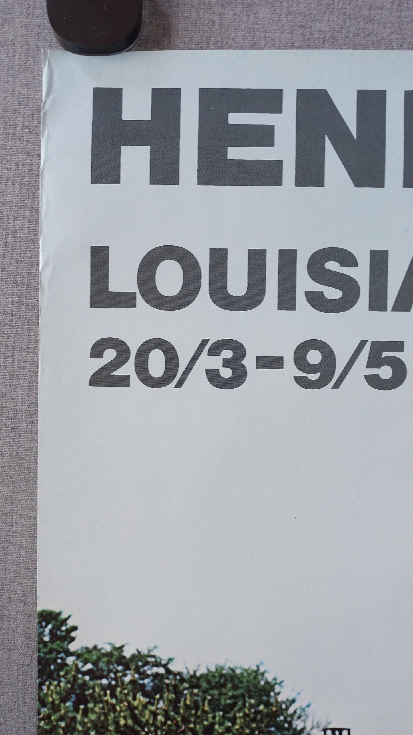 1976 Henry Moore Sculpture on Louisiana Museum of Modern Art - Original Vintage Poster