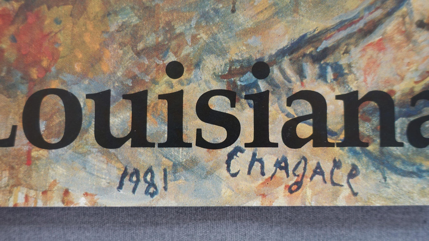 1990 Chagall on Louisiana Museum of Modern Art - Original Vintage Poster