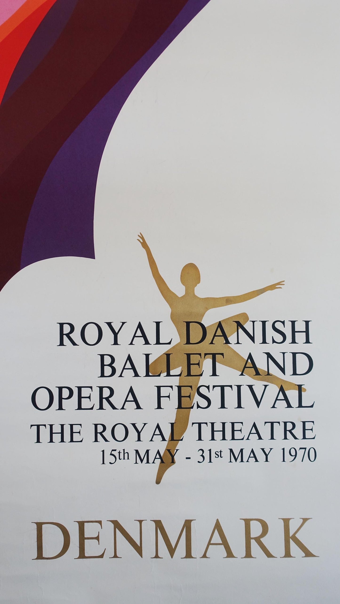 1970 Royal Danish Ballet and Opera Festival - Original Vintage Poster