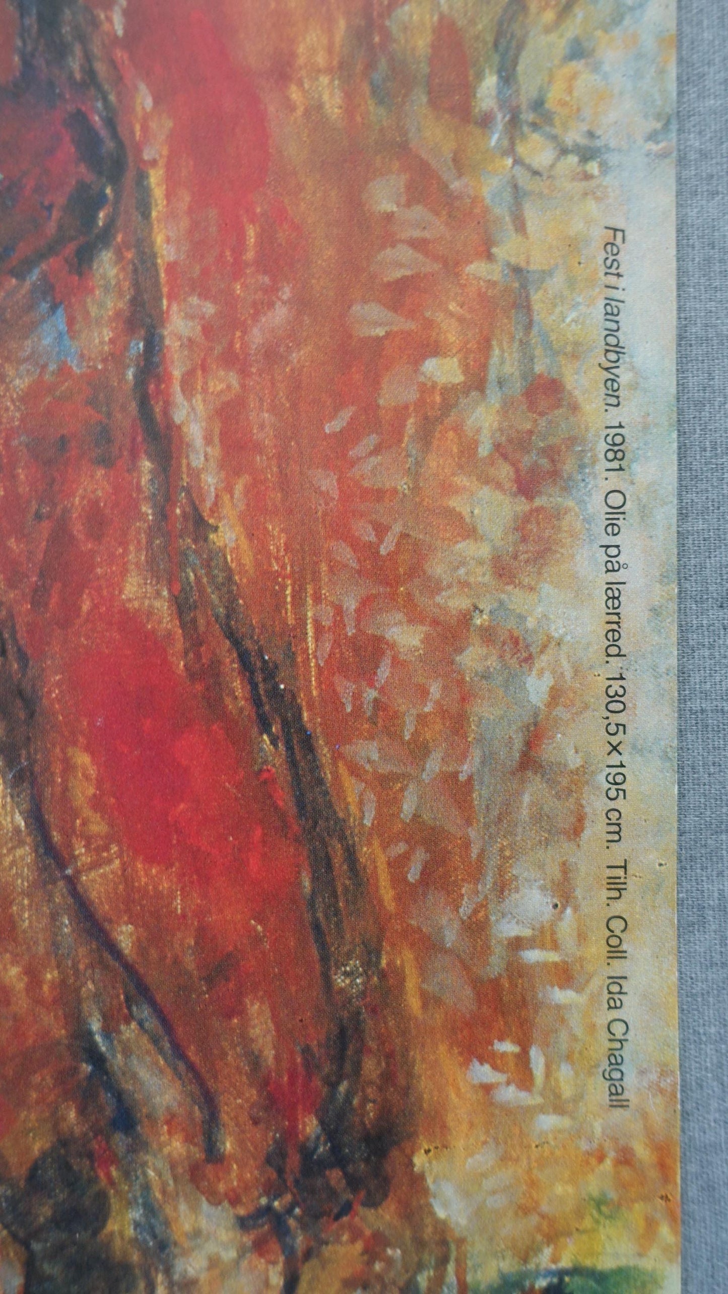 1990 Chagall on Louisiana Museum of Modern Art - Original Vintage Poster