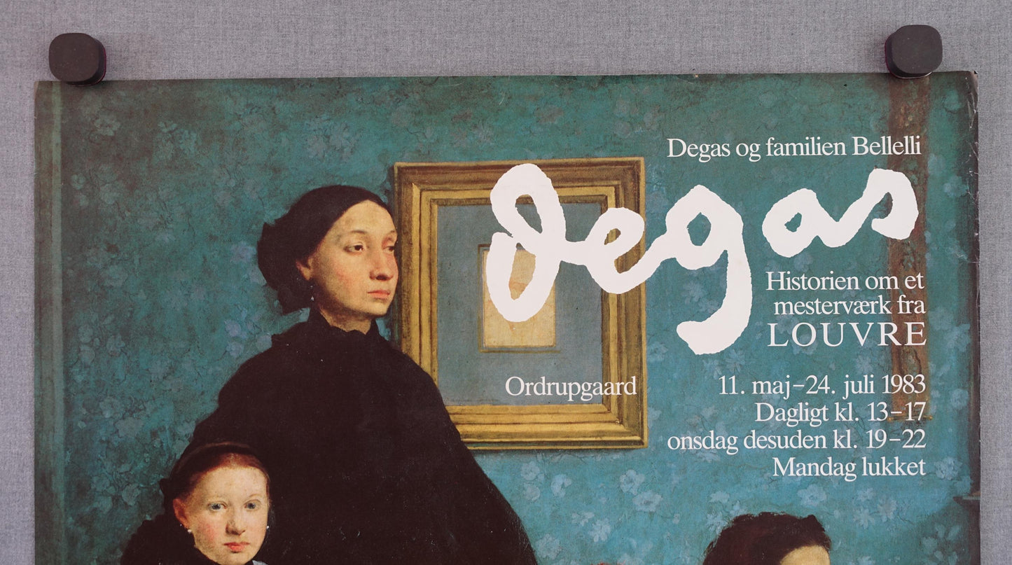 1983 Degas The Bellelli Family Louvre Exhibition Poster - Original Vintage Poster