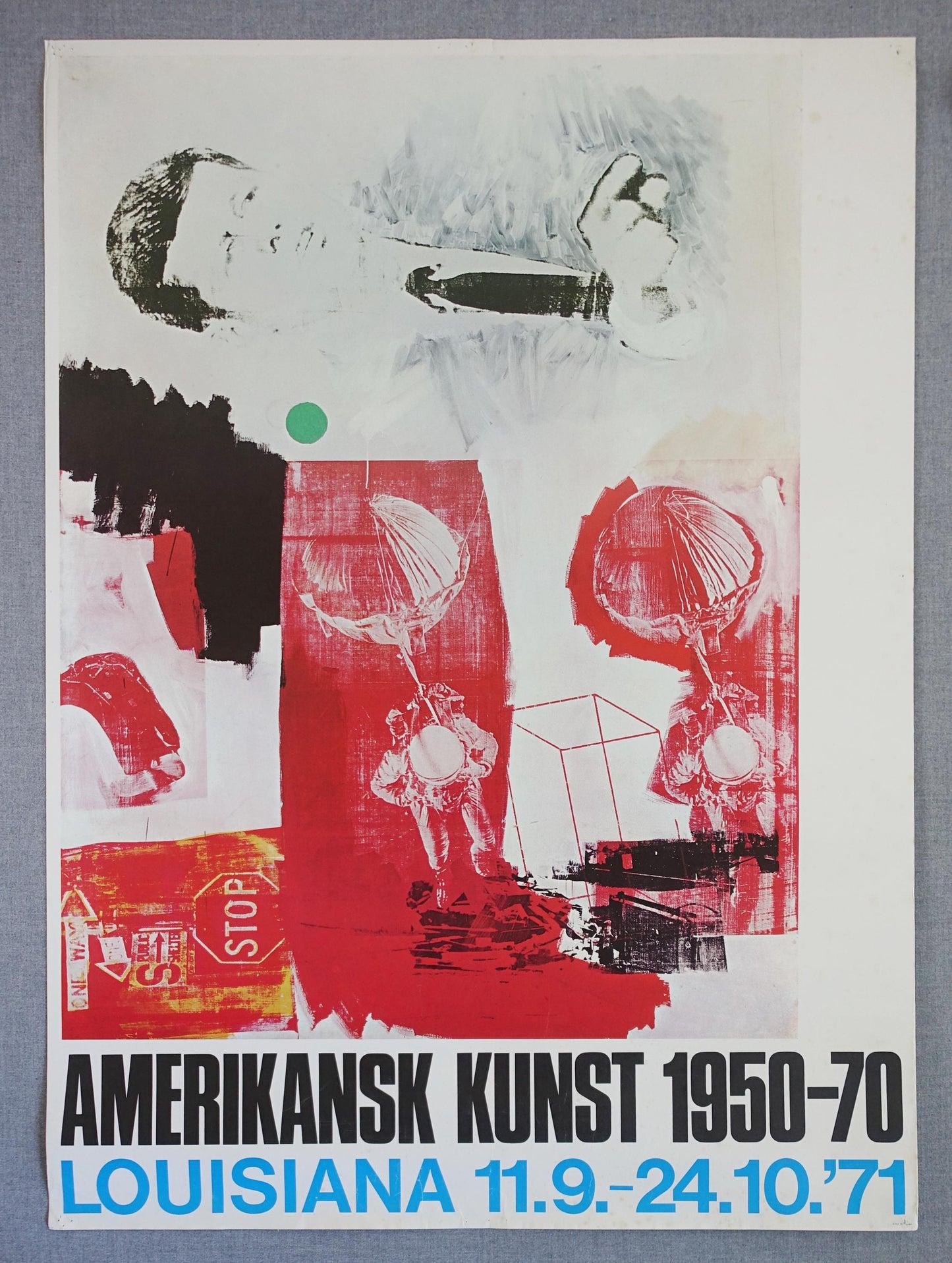 1971 American Modern Art at Louisiana Museum - Original Vintage Poster