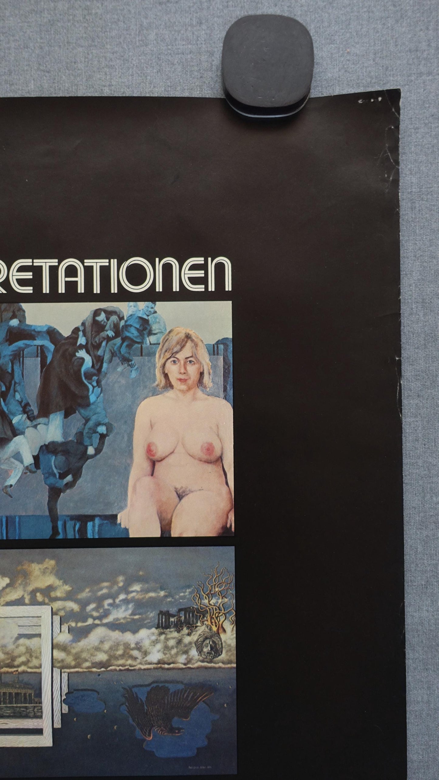 1980s Berlin Wall Exhibition Poster - Original Vintage Poster