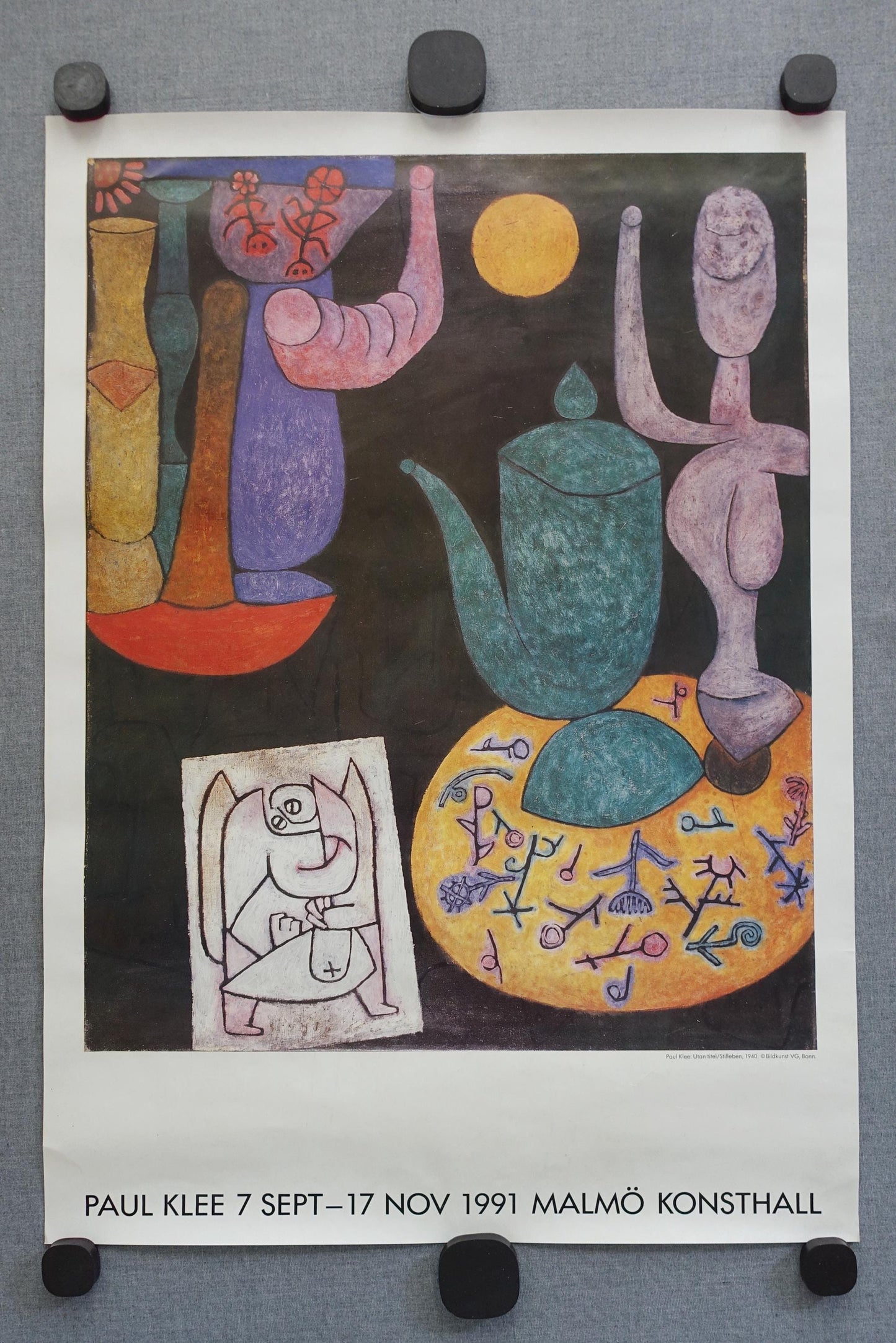 1991 Paul Klee Exhibition Poster Malmo Konsthall II - Original Vintage Poster