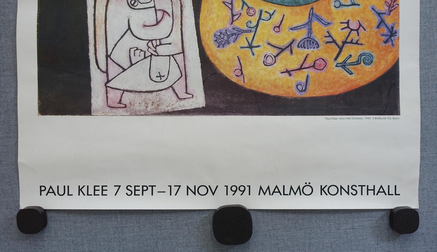 1991 Paul Klee Exhibition Poster Malmo Konsthall II - Original Vintage Poster