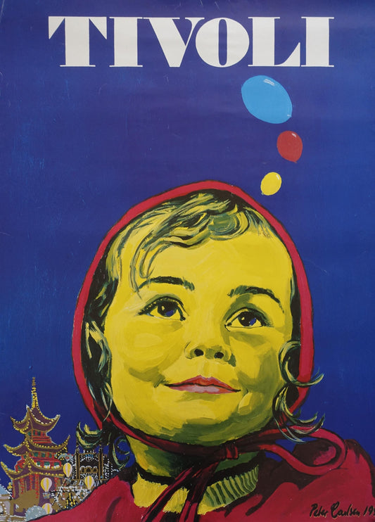 1995 Tivoli Gardens by Peter Carlsen - Original Vintage Poster