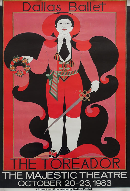 1983 Toreador Dallas Ballet at The Majestic Theatre - Original Vintage Poster