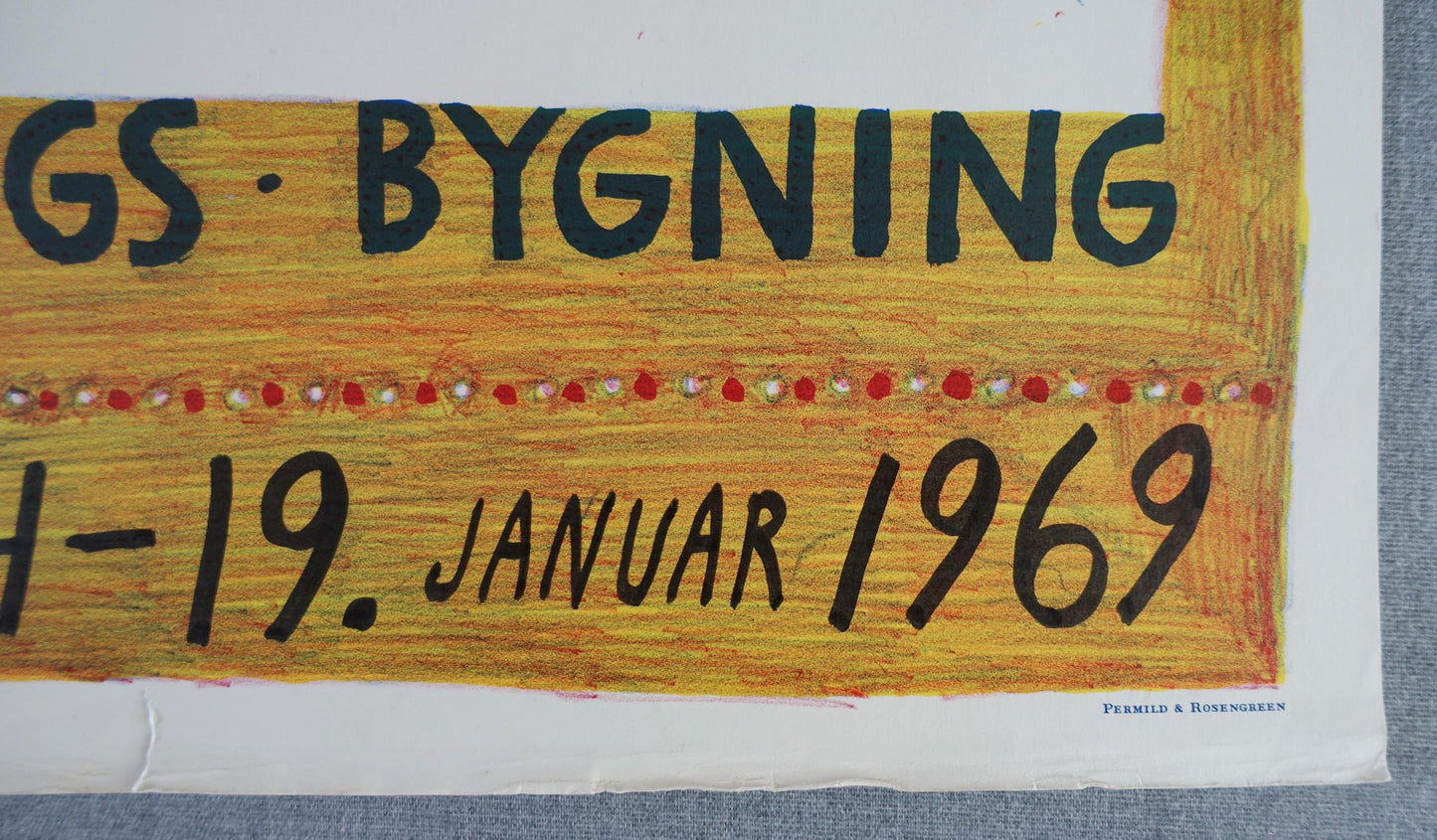1969 Koloristerne Exhibition Poster - Original Vintage Poster