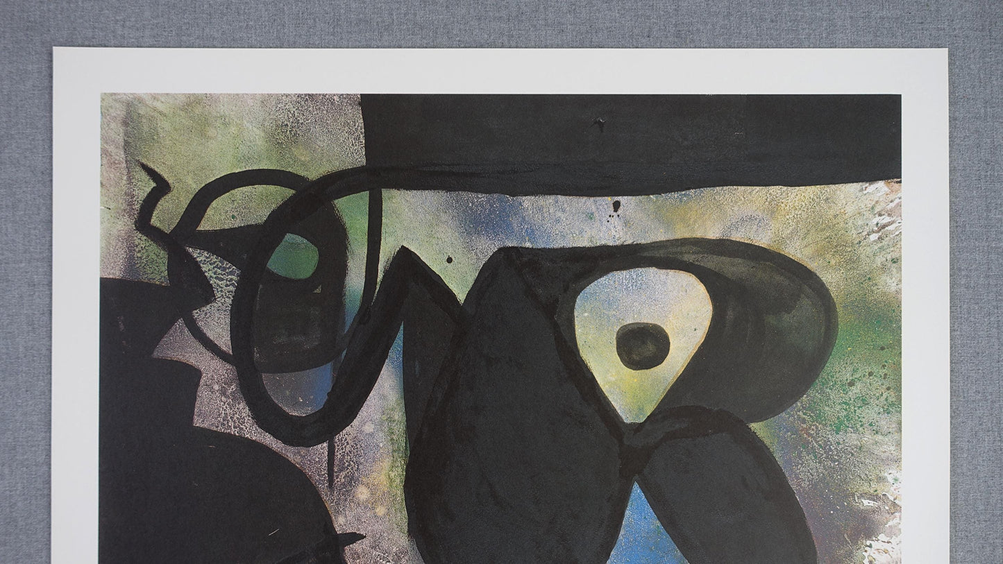 1982 Miro Barcelona Exhibition Poster - Original Vintage Poster