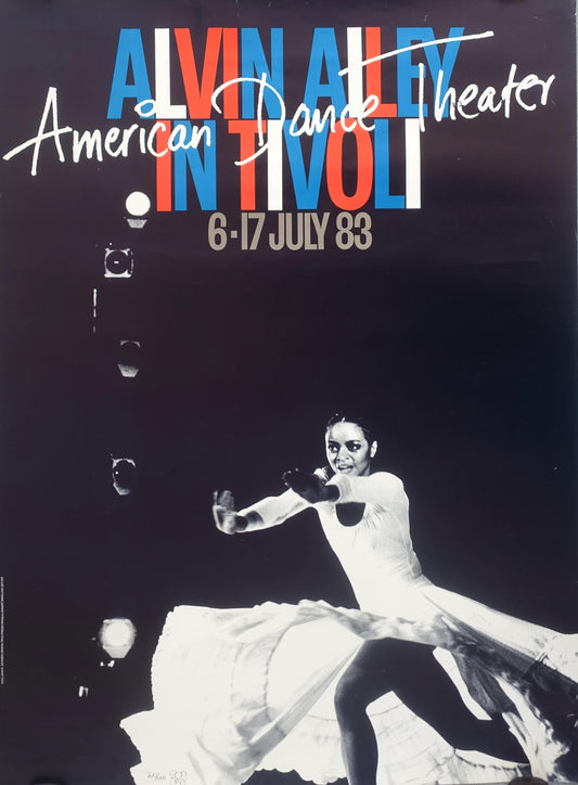 1983 Alvin Ailey's American Dance Theater in Tivoli Gardens II - Original Vintage Poster